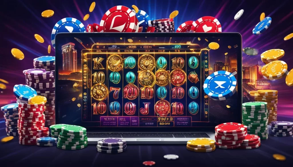 Người chơi đang phân tích dữ liệu trên màn hình máy tính với các biểu đồ và số liệu thống kê, minh họa việc áp dụng chiến lược cá cược thông minh.
